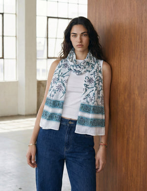 Vintage Floral Scarf