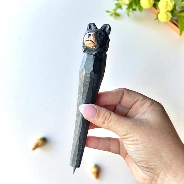 Kids Wooden Animal Never Ending Pencil