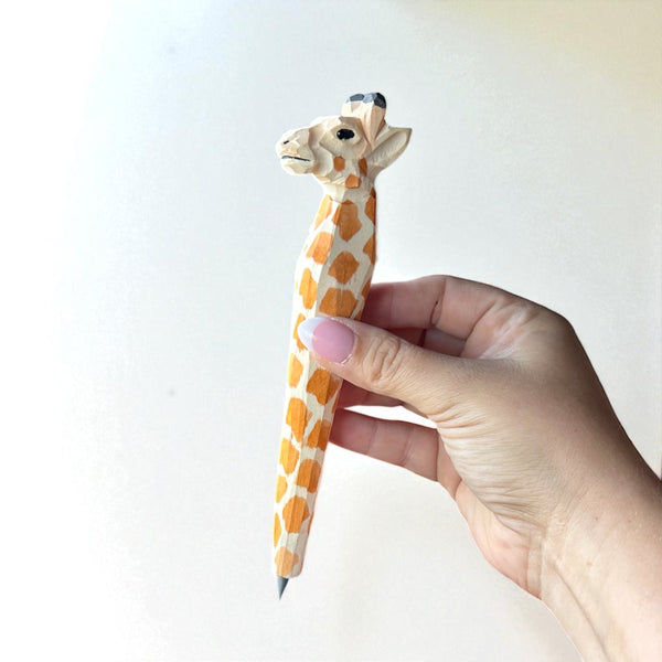 Kids Wooden Animal Never Ending Pencil