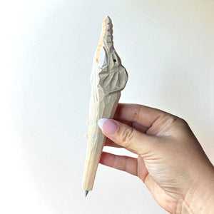 Kids Wooden Animal Never Ending Pencil
