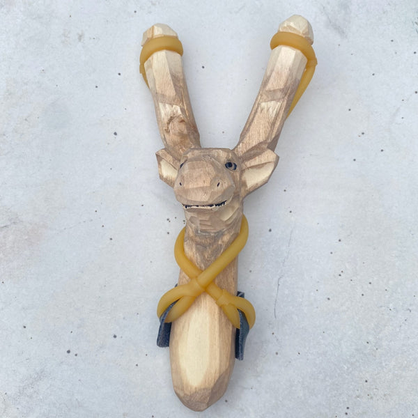 Wooden Kids Toy | Animal Slingshot