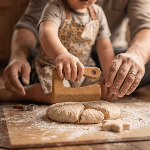 Wooden Dough Cutter Knife