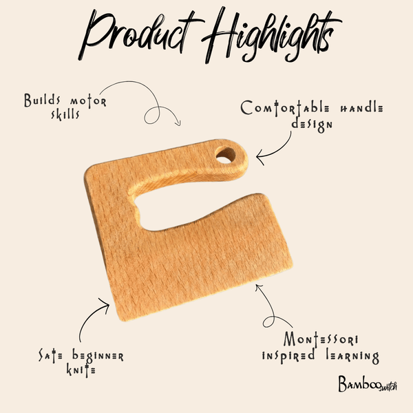 Wooden Dough Cutter Knife