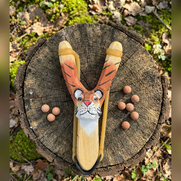 Wooden Kids Toy | Animal Slingshot