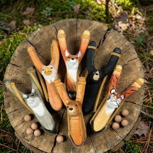 Wooden Kids Toy | Animal Slingshot