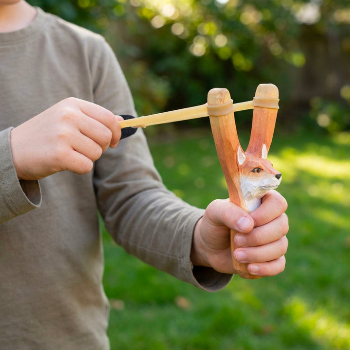 Wooden Kids Toy | Animal Slingshot