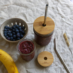Bamboo Mason Jar Lid